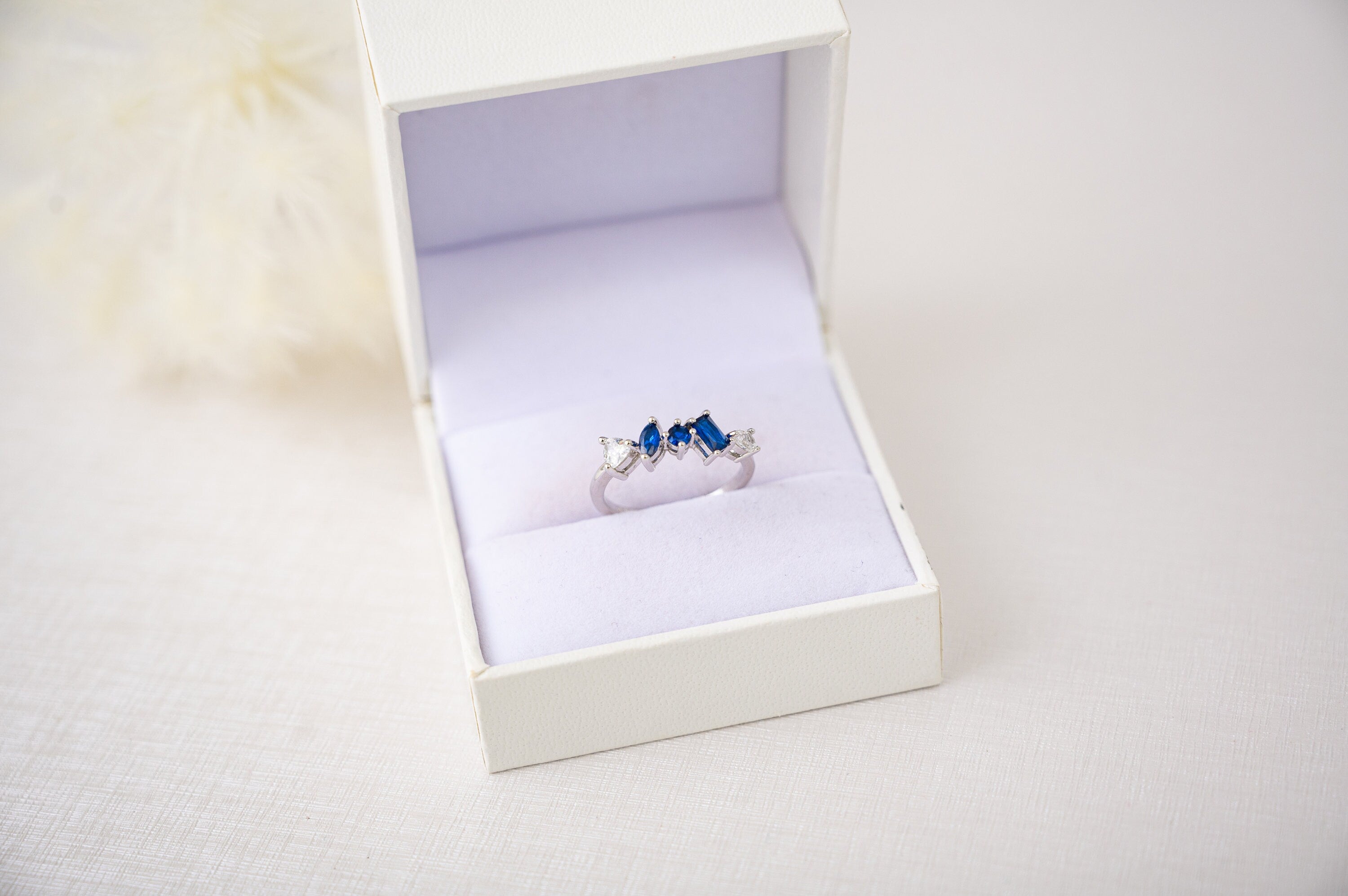 The Isla Dainty & Delicate Ring - Blue