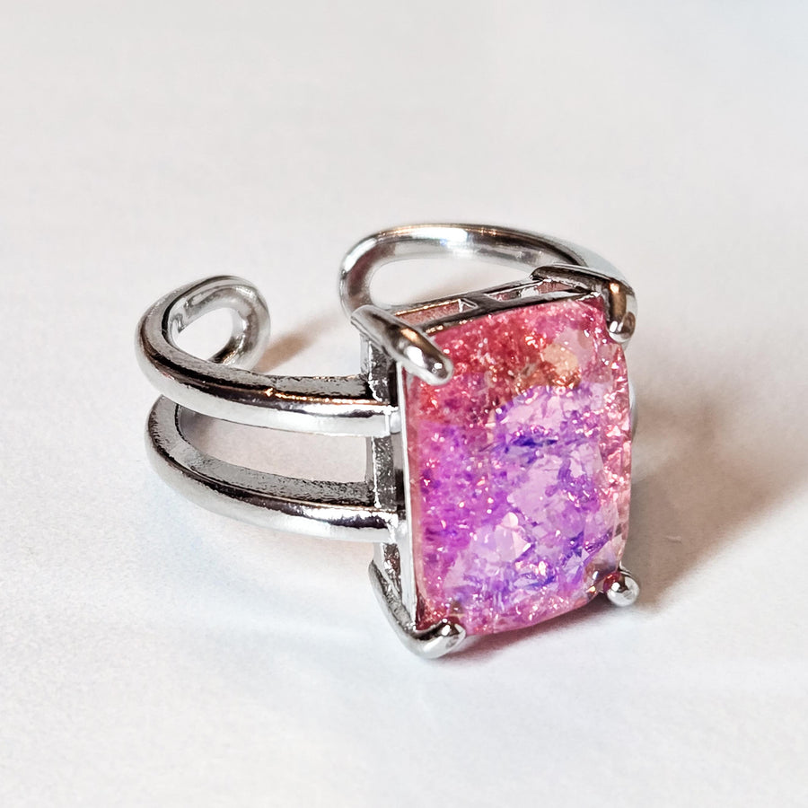 The Marnie Moonstone Statement Ring in Candy Kisses Pink