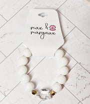 The Halo Aura Crystal Bracelet - White