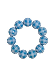 Gingham Candy Statement Stack Bracelets