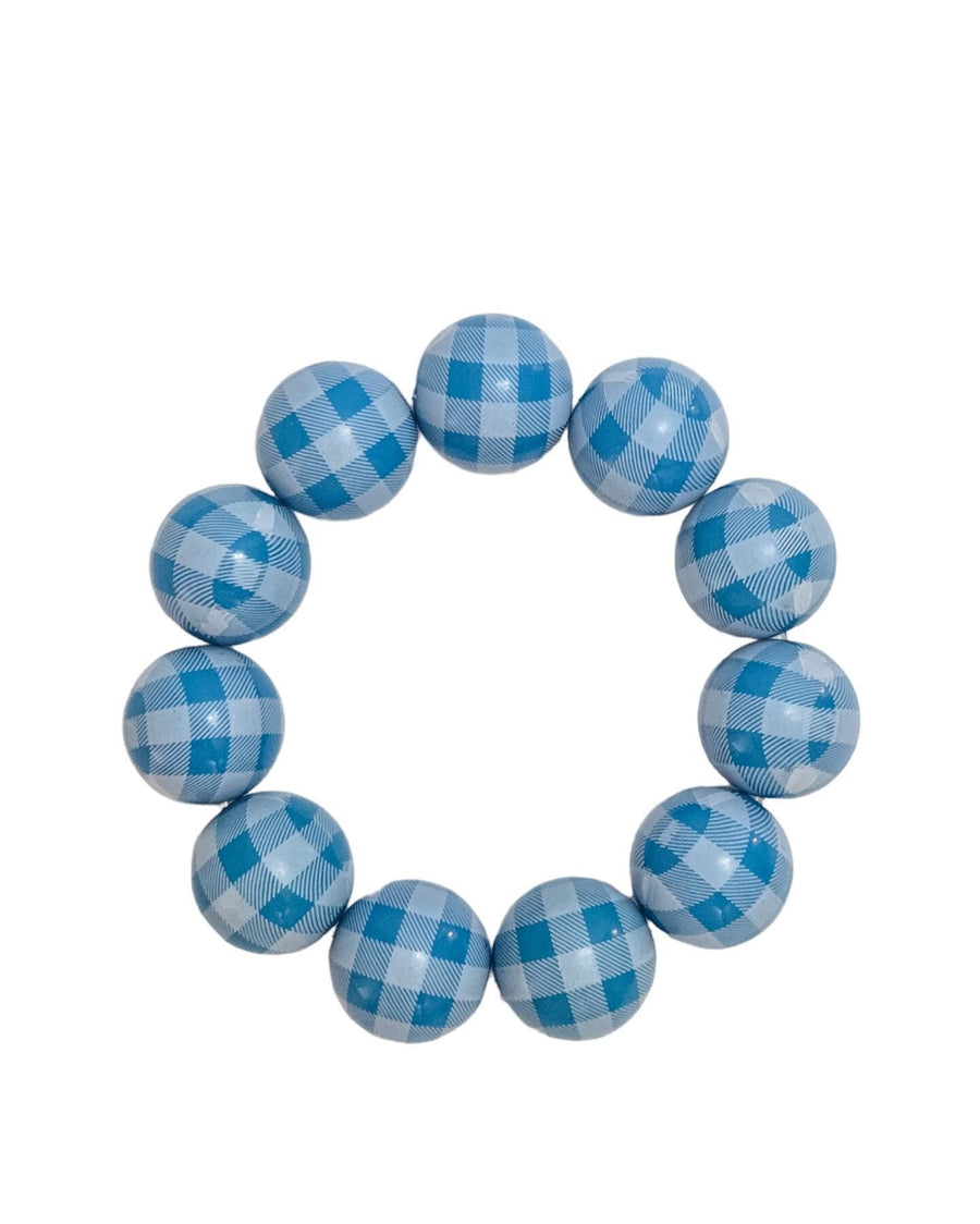 Gingham Candy Statement Stack Bracelets