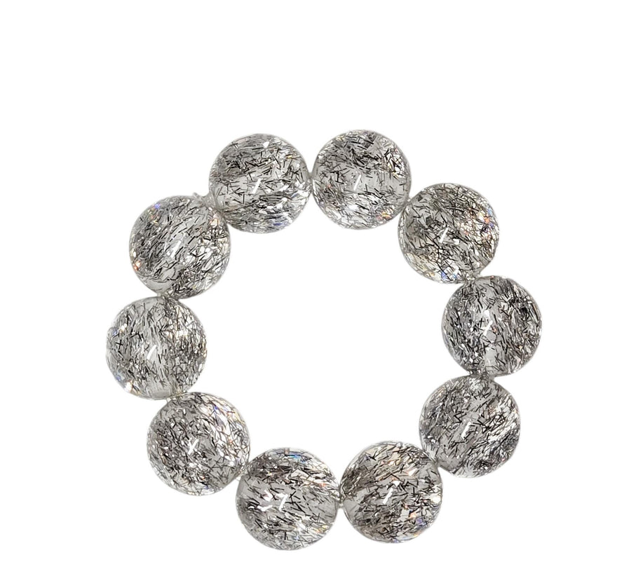 The Holly Jolly Tinsel Stacking Statement Bracelet - in Silver - Christmas