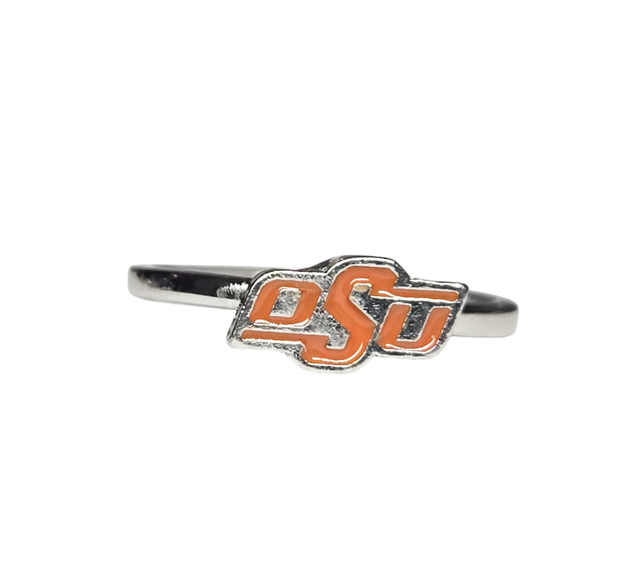 The Oklahoma State OSU Cowboys Ring - Adjustable - Dainty