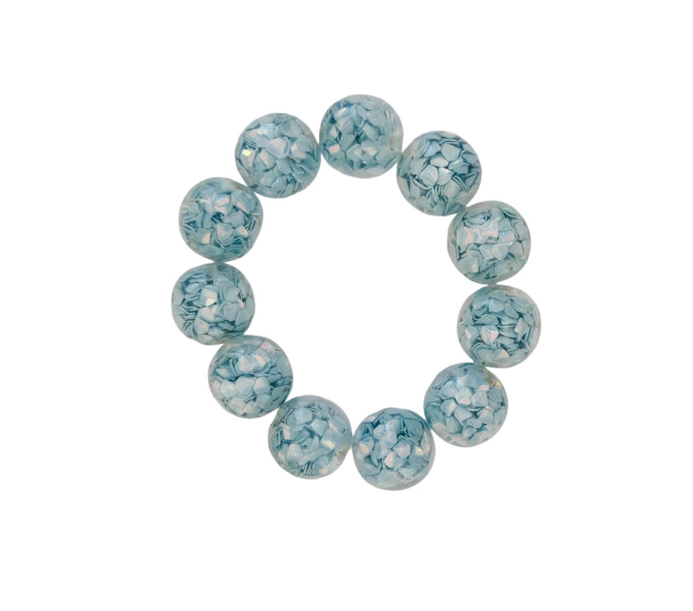 The Cotton Candy Confetti Statement Stack Bracelet - Blue