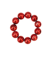 The Home for the Holidays Reflective Christmas Ornament Statement Stacking Bracelet in Red