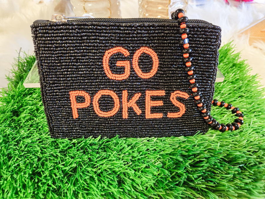 The Oklahoma State Cowboys - OSU Gameday Beaded Pokes Coin Purse