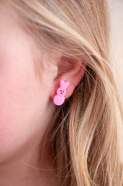 Easter Peeps Realistic Polymer Stud Earrings